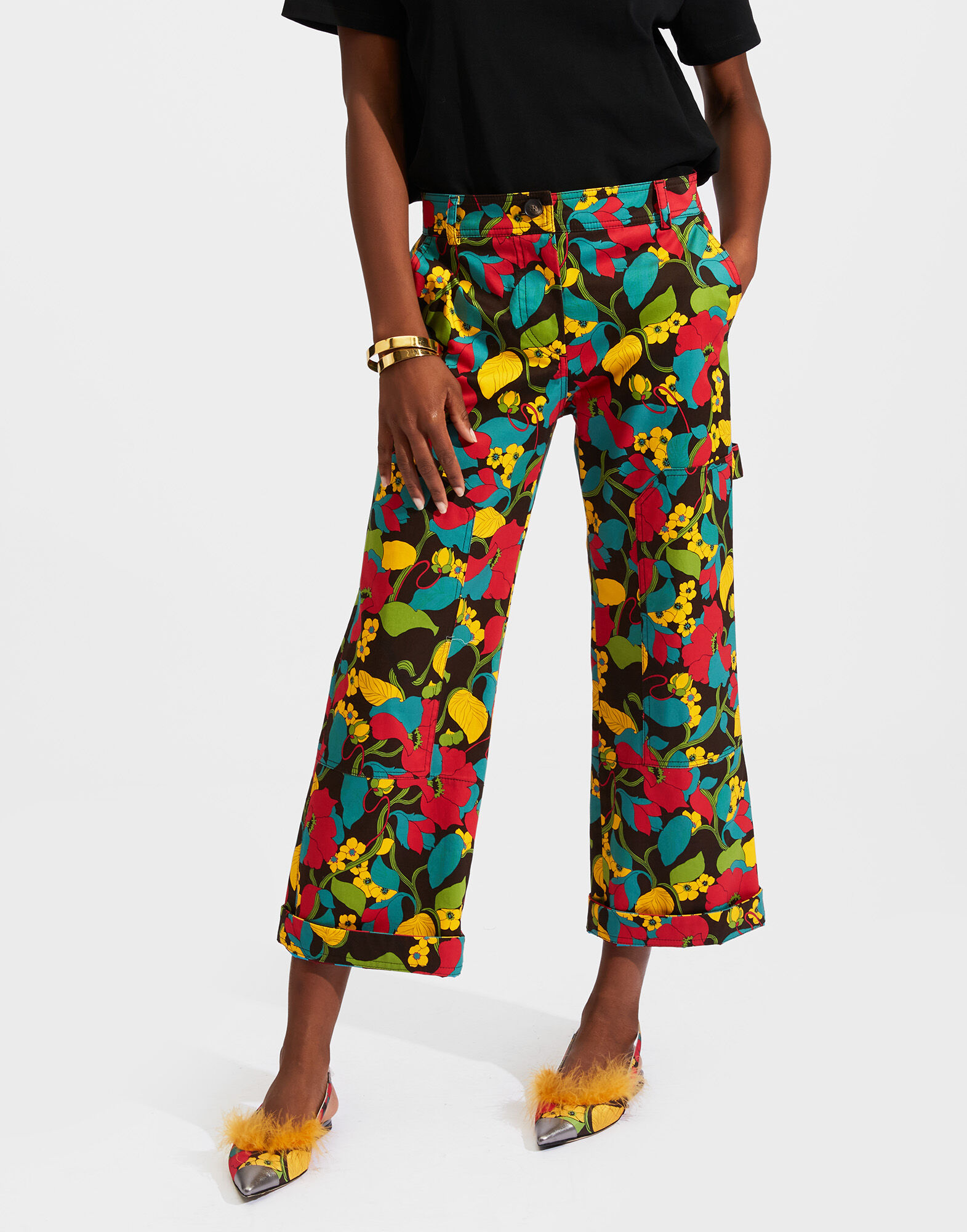 La DoubleJ Cargo Pants Vines TRO0076COT006VIN0001