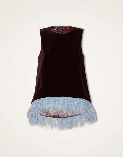 La DoubleJ La Scala Top Solid Burgandy TOP0013VEL011SOLIDRE02