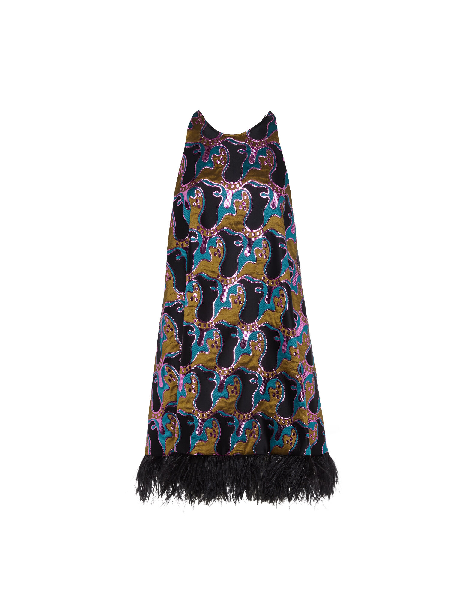 La DoubleJ La Fenice Mini Dress Spritz Blue Petrol DRE0623JCQ040SPR03BU05