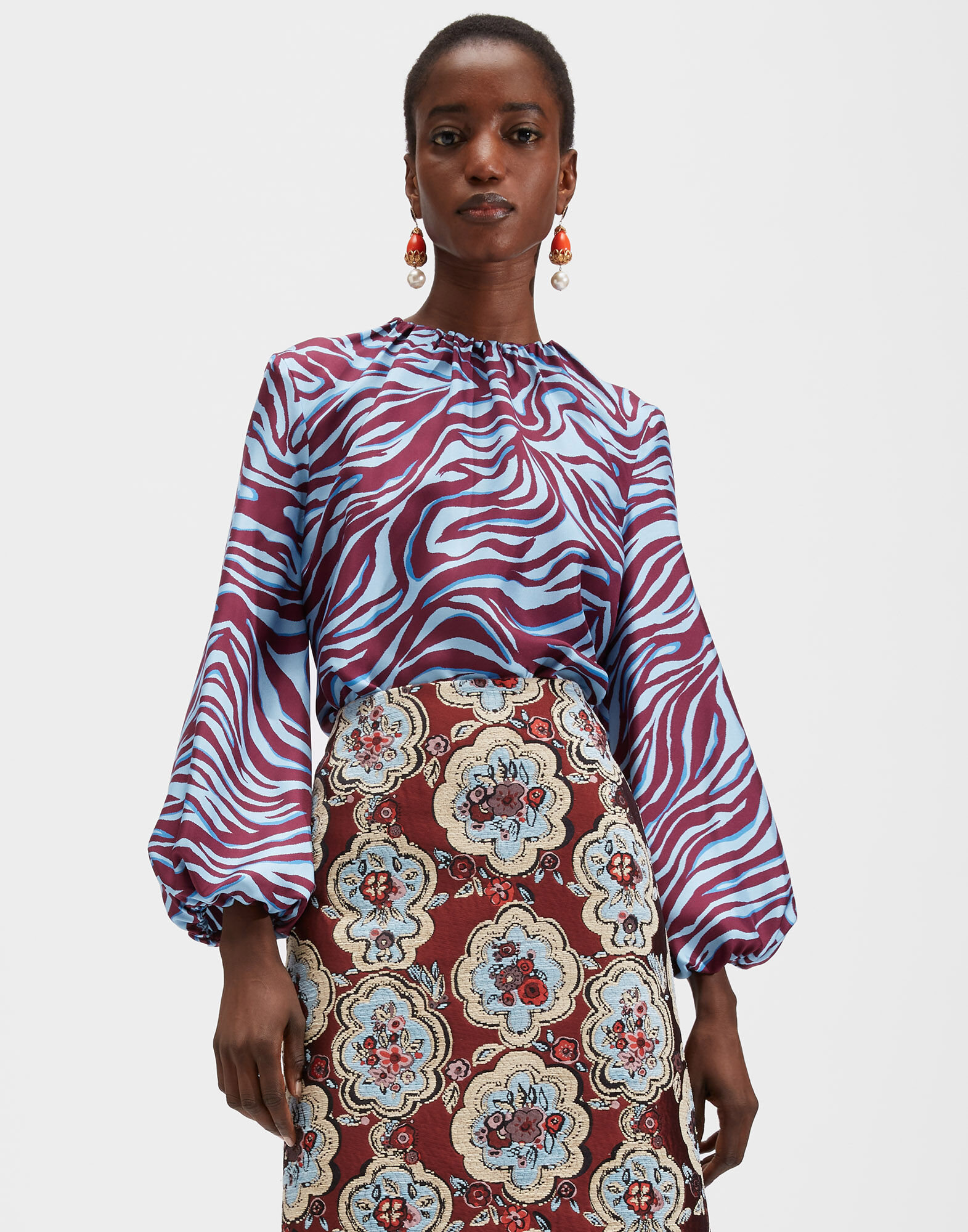 La DoubleJ Charming Top Zebra TOP0021SIL001ZEB0001