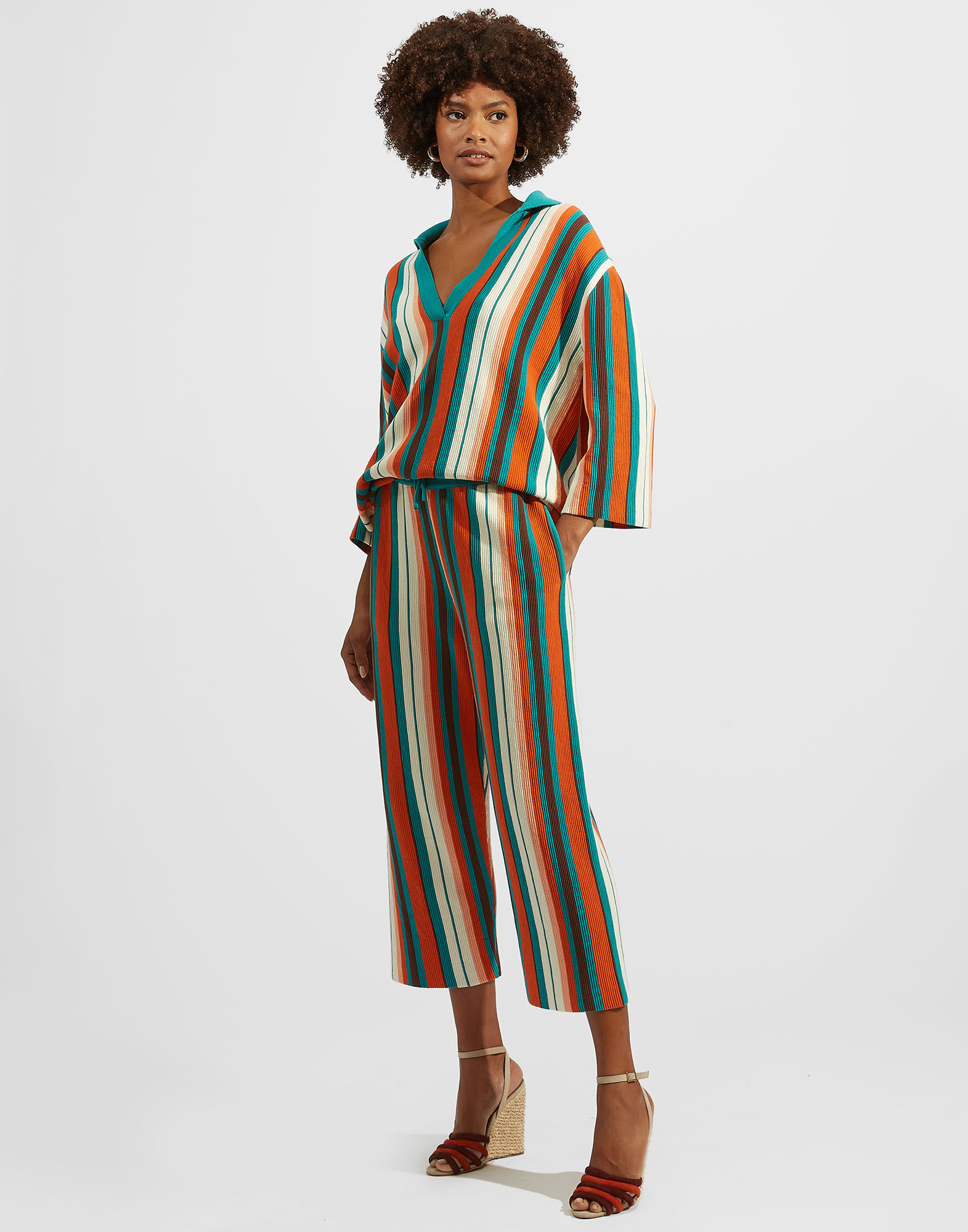 La DoubleJ Bay Polo Shirt Multicolor Rosso PUL0119KNI076VA154RE01