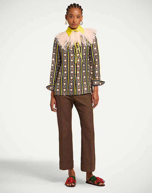 La DoubleJ Hendrix Pants Solid Chocolate TRO0014COT005SOLIDBR07