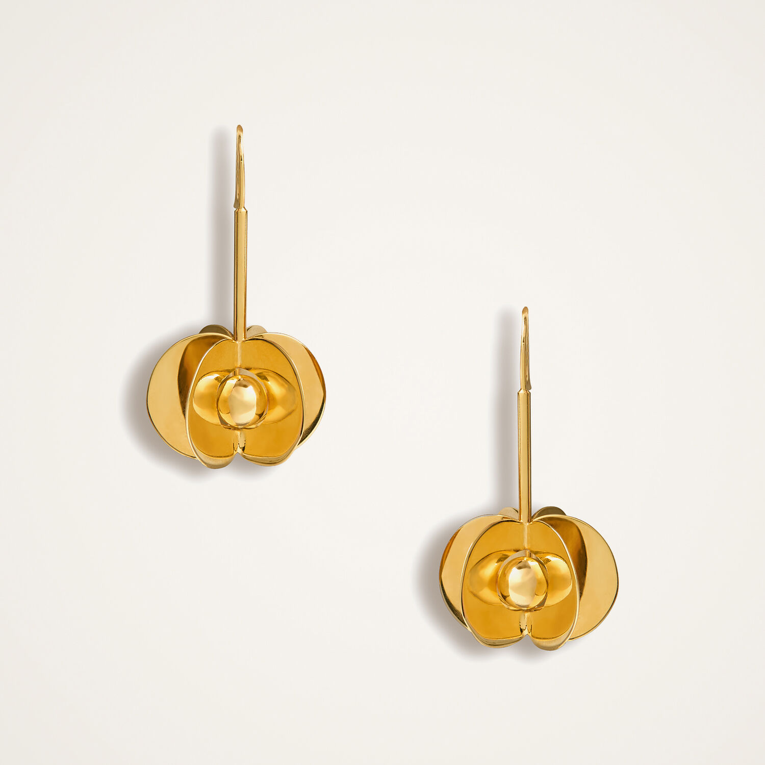 La Doublej Aura Earrings In Solid Gold