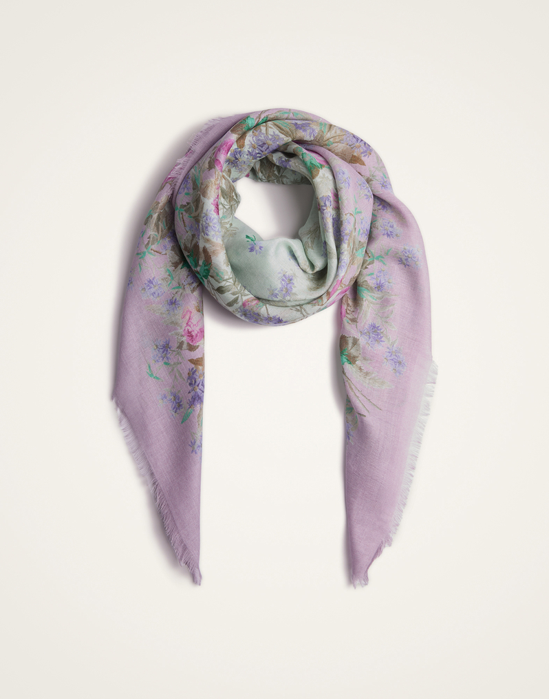 La DoubleJ Foulard 120 La DoubleJ Foulard 120 Heath Placée Mint SCA0049MOS001HEA03GR11