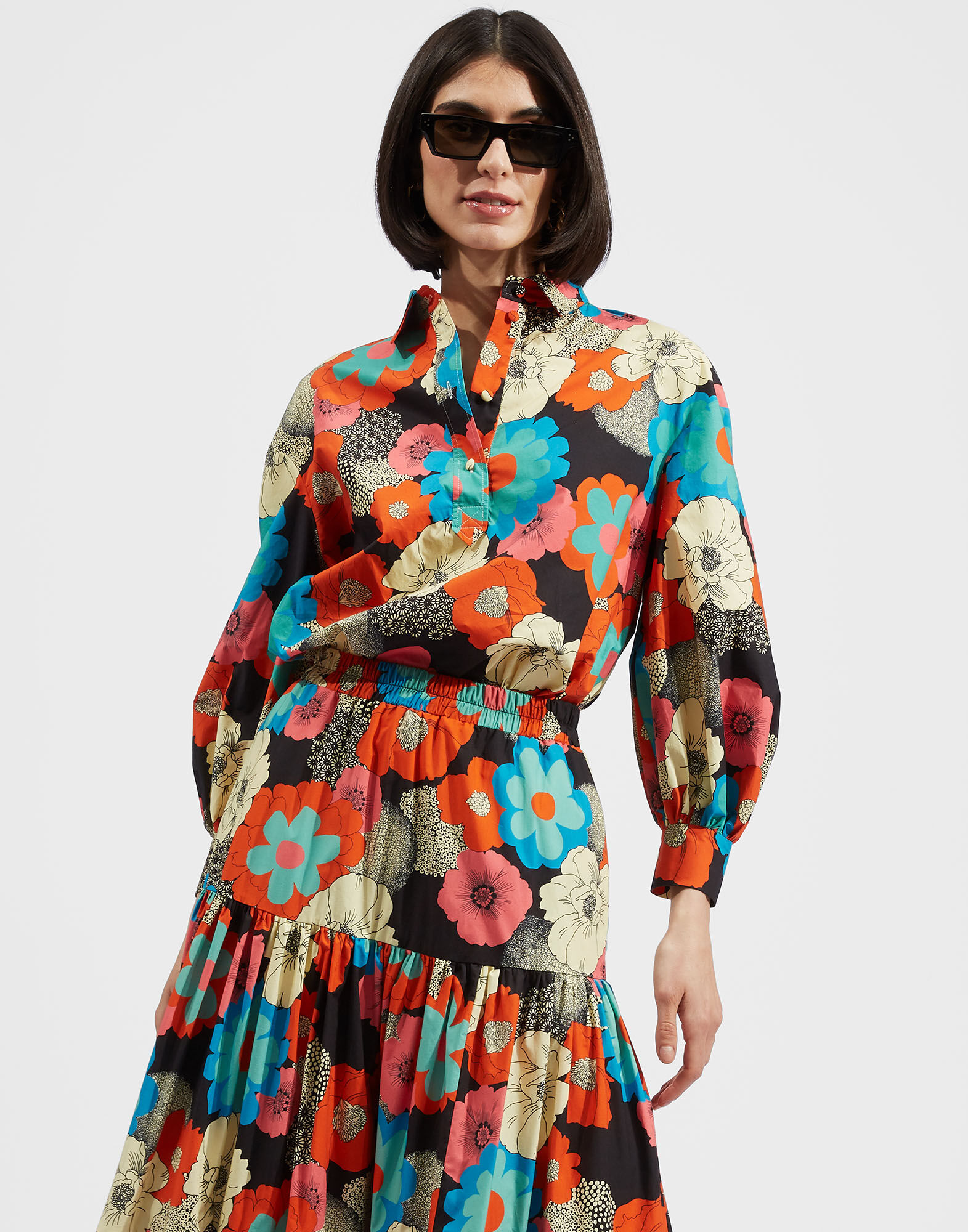 La DoubleJ Poet Shirt Ice Poppy SHI0055COT001ICP0001