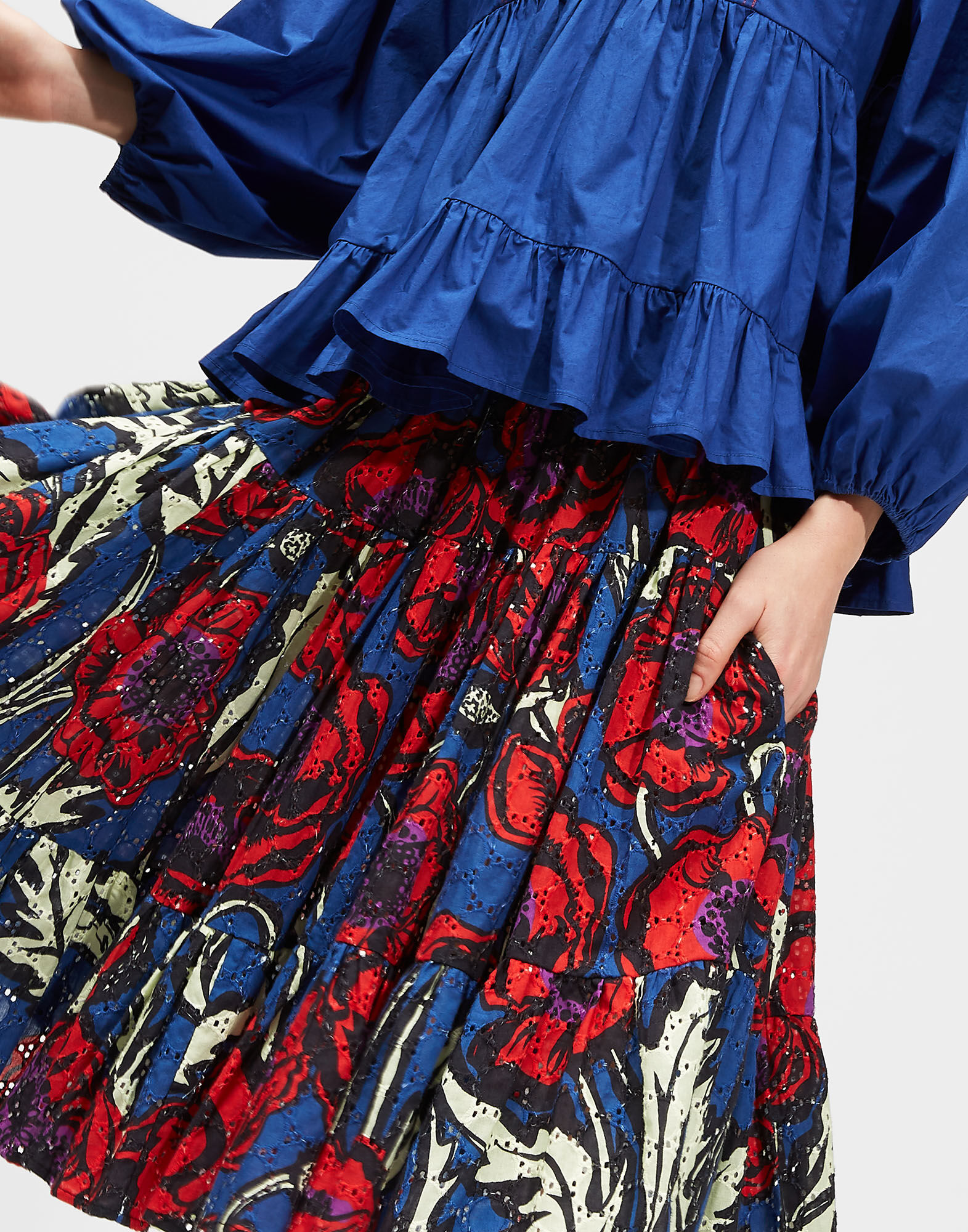 LaDoubleJ Love Skirt Big Blooms SKI0038SAN001PFI0001