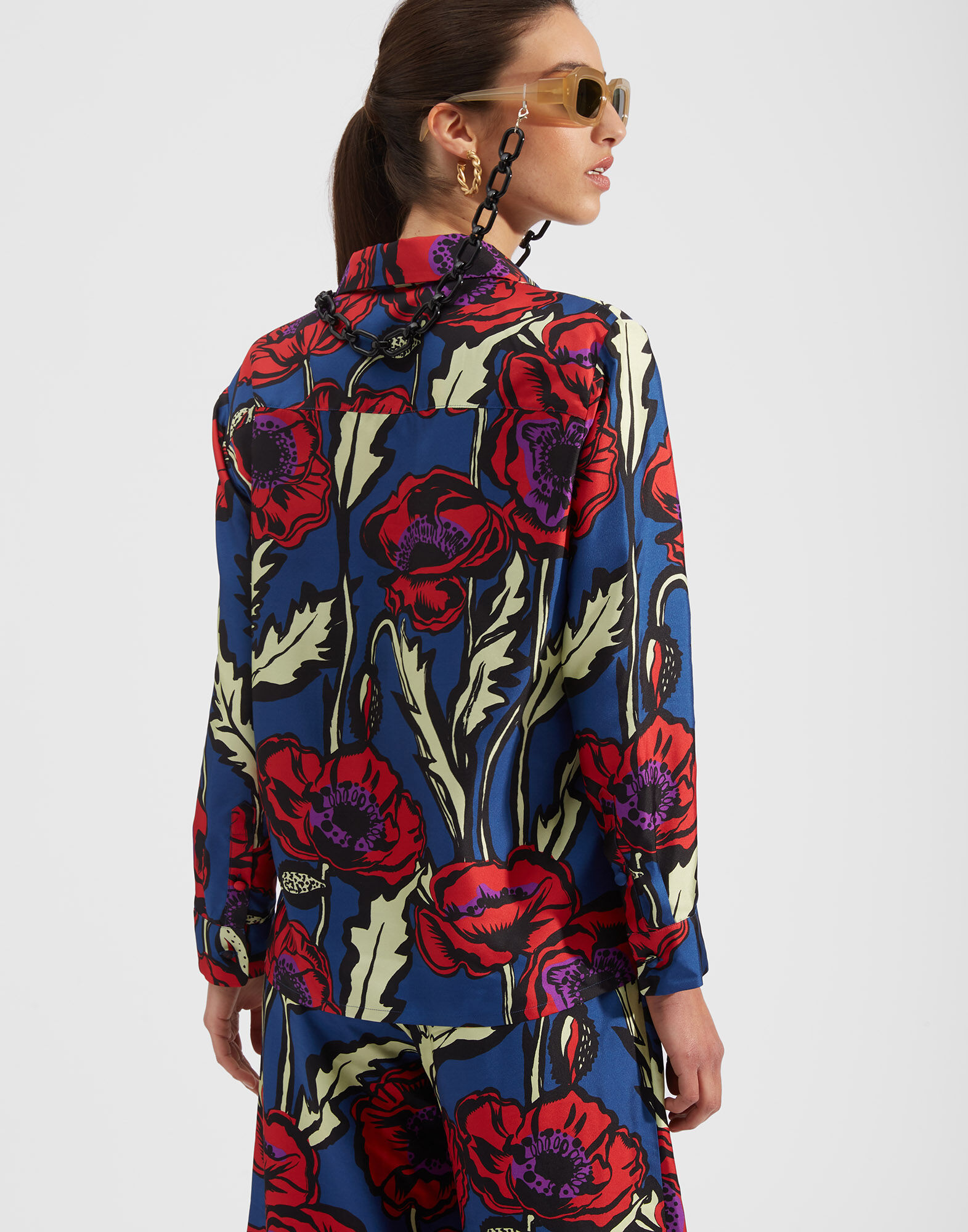 La DoubleJ Boy Shirt Big Blooms SHI0001SIL001PFI0001