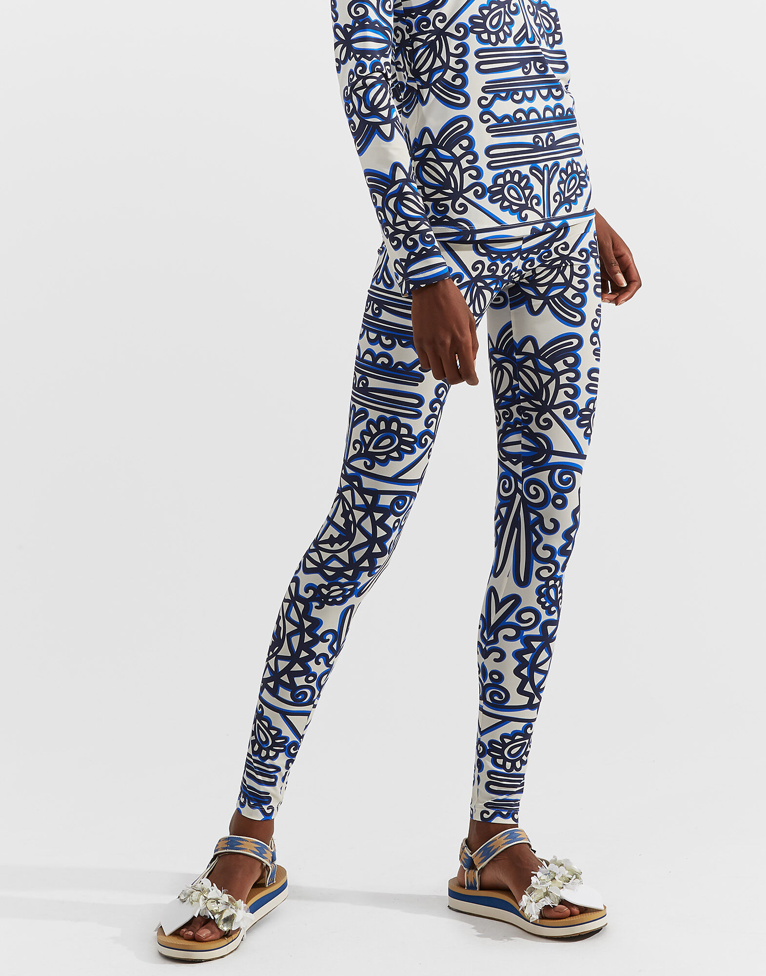 LaDoubleJ Leggings Parnaveg Blu TRO0013JER005PRN0002