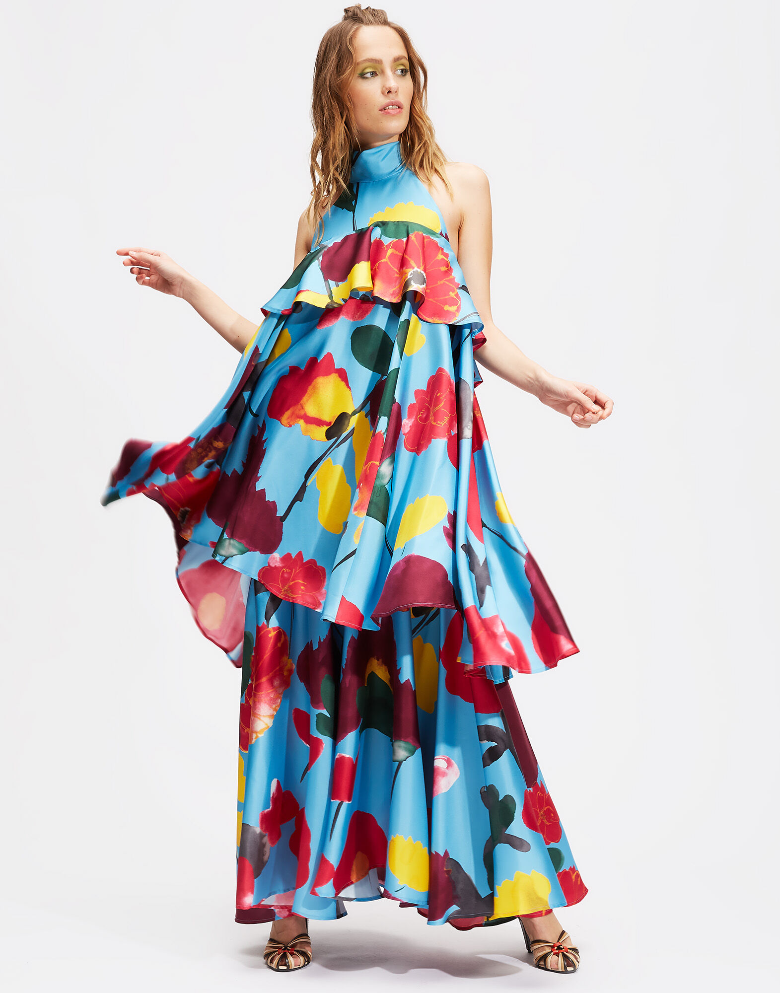 LaDoubleJ Long Bonbon Dress Prom Azzurro DRE0123SIL001PRO0002