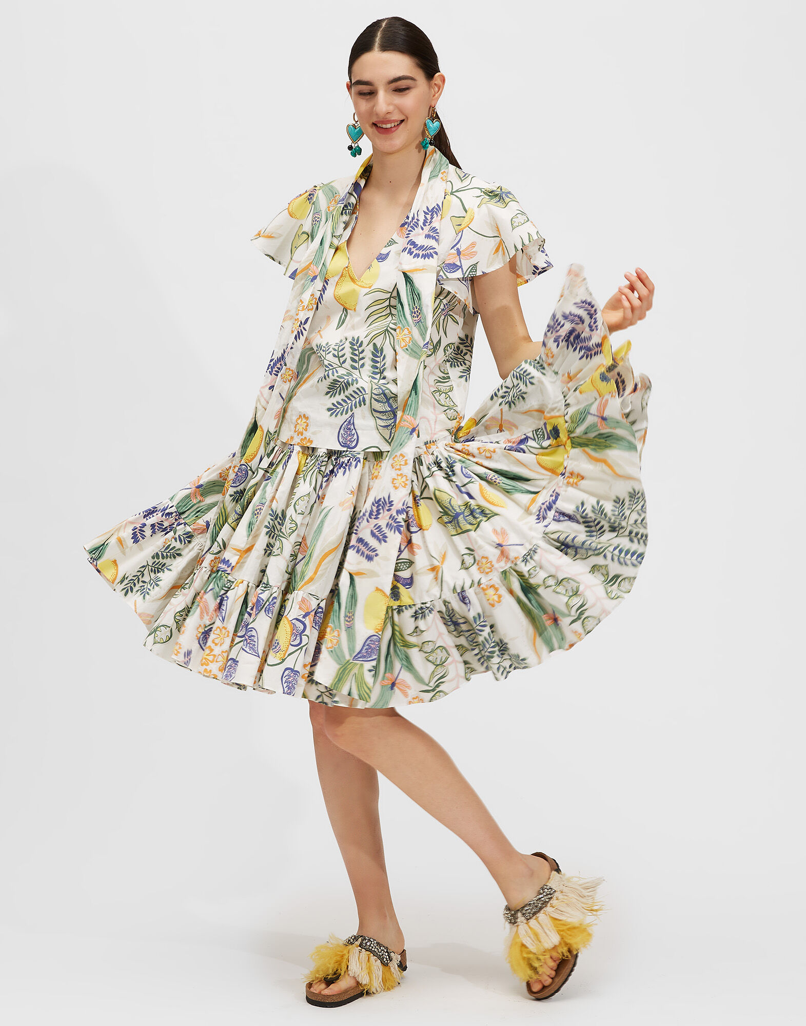 LaDoubleJ Love Skirt Botanical SKI0038COT001BOT0001