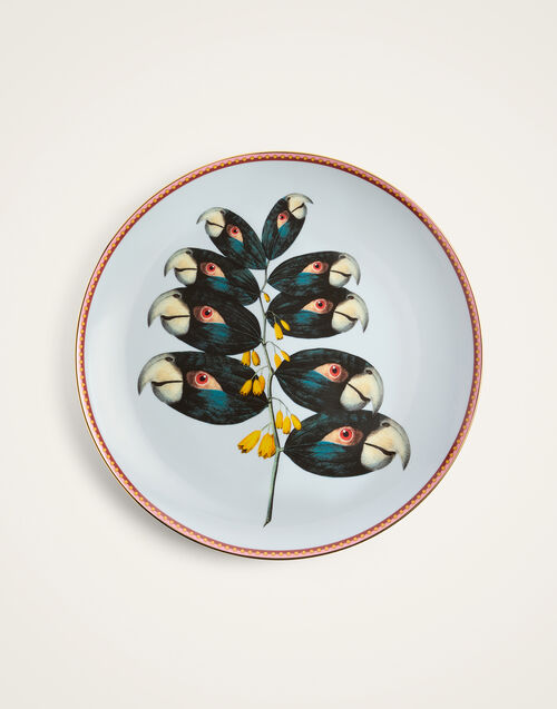 La DoubleJ Decorative Plate Parrotstem Light Blue DPL0001CER001PAS02BU01