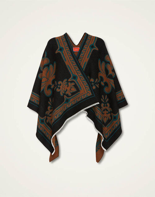 La DoubleJ Poncho Herald Black SCA0059WOL025VA325BL01