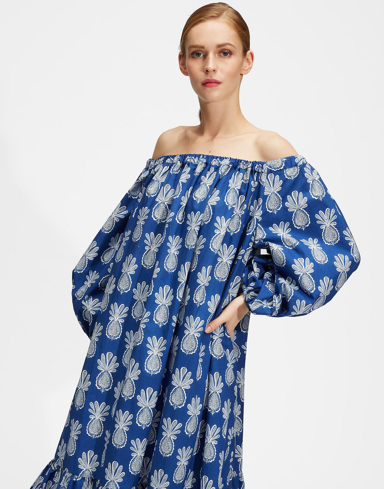 LaDoubleJ Paloma Dress Pineapple Blu DRE0145COT001PNP0004