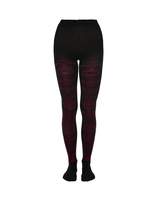 La DoubleJ Flocked Tights La DoubleJ Flocked Tights Black & Red SOC0014NYL010VA288RE01