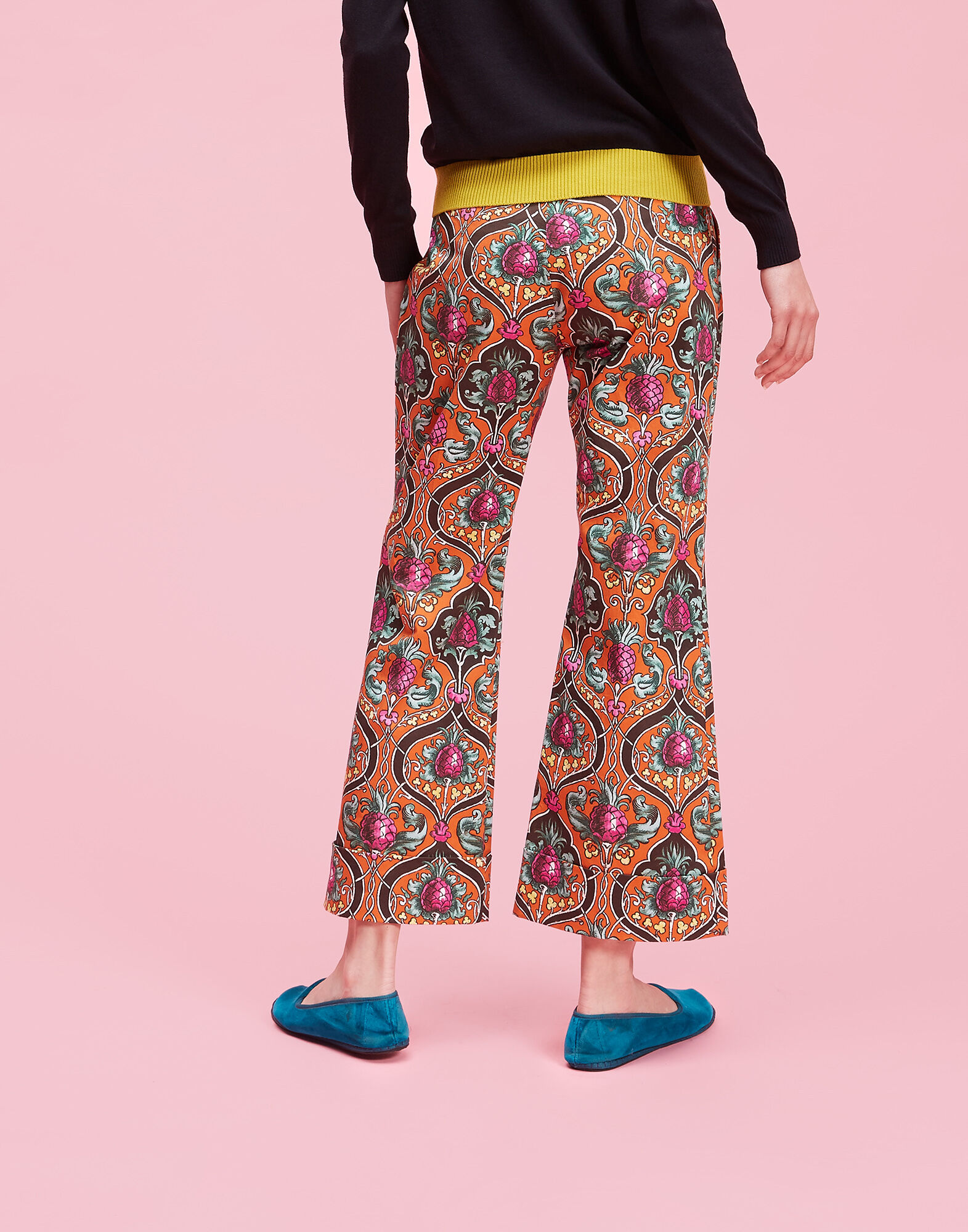 LaDoubleJ Hendrix Pants Ananas Arancio TRO0008COT002ANA0002
