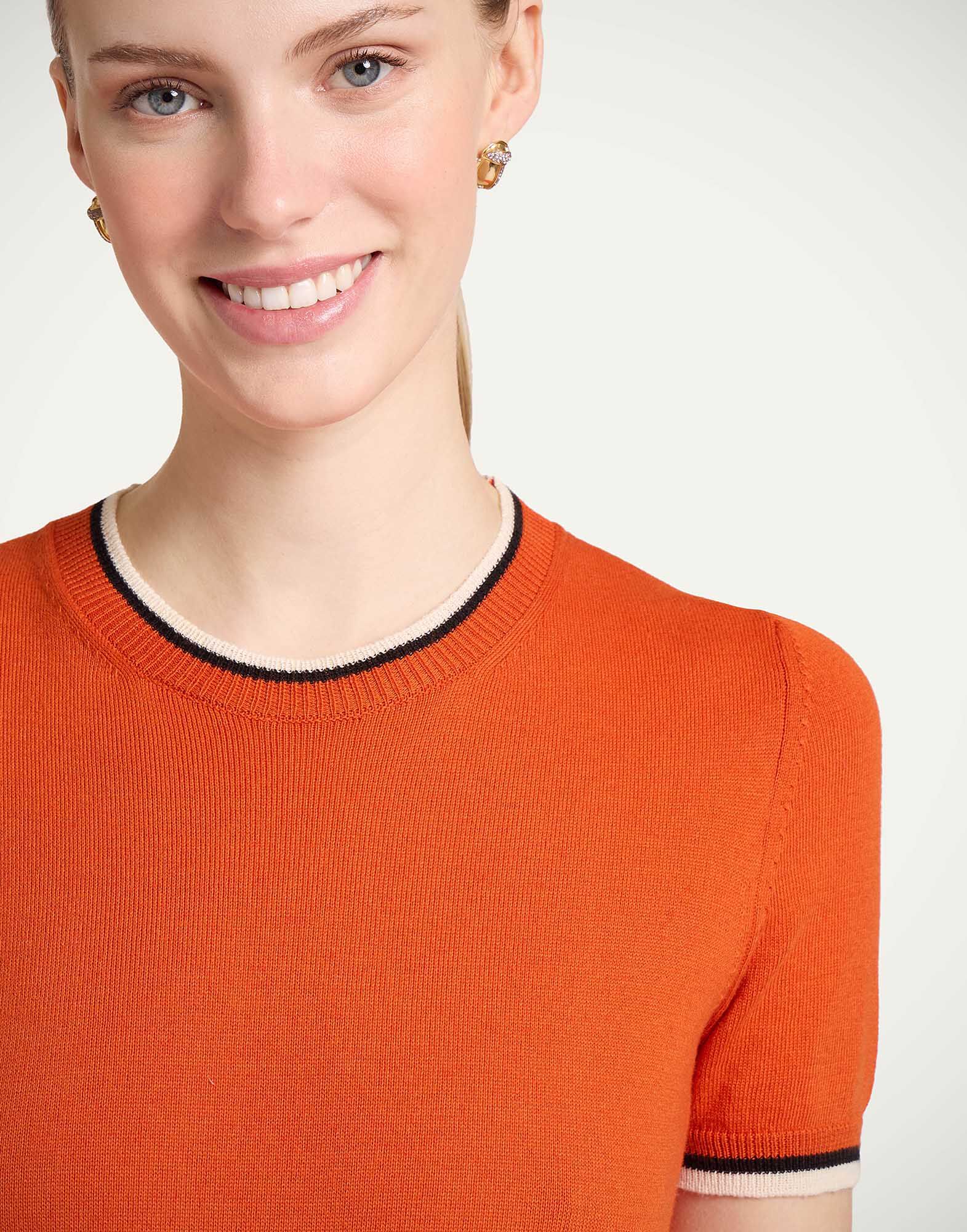 La DoubleJ Busy-bee Tee Solid Orange PUL0260KNI154SOLIDOR02