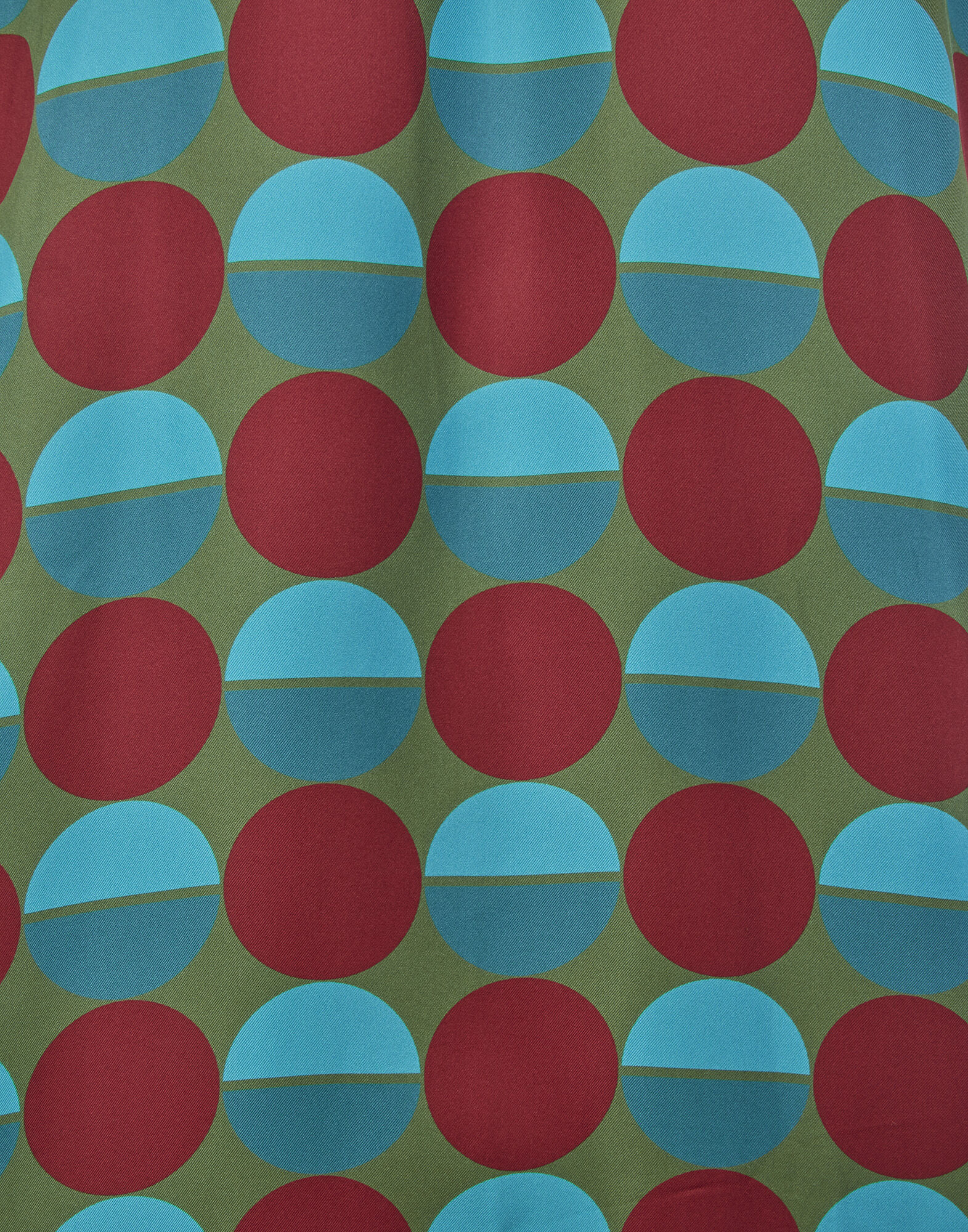 La DoubleJ Silk Robe Sfere Grandi Verde JAC0057SIL001SFE0015