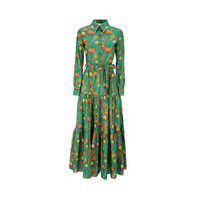 LaDoubleJ Bellini Dress Pavone Verde DRE0016COT003PAV0003