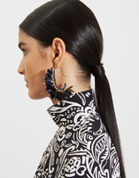 La DoubleJ Bow Earrings La DoubleJ Bow Earrings Multicolor Blu/Nero EAR0024RAF001MUL0027