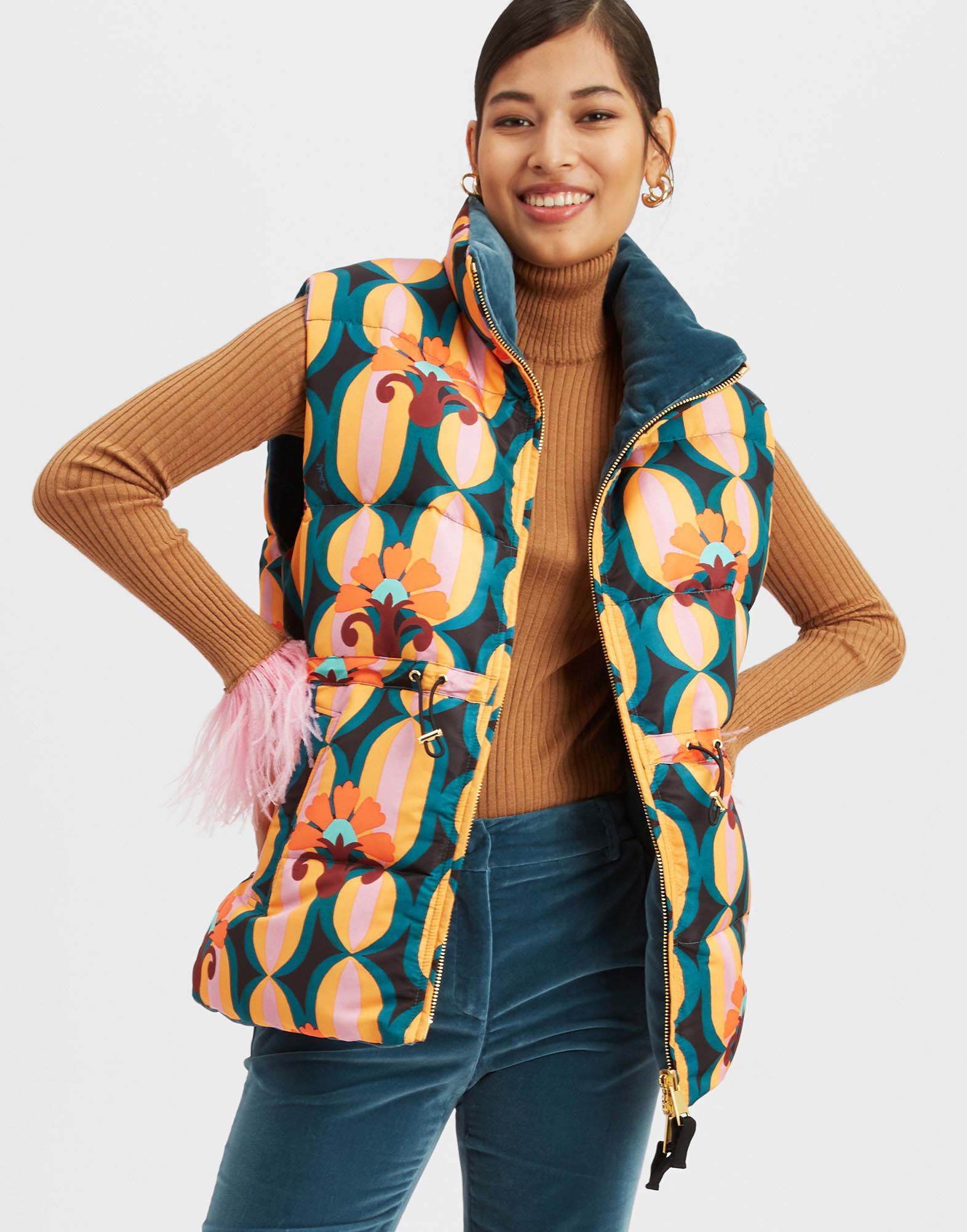 Reversible Puffer Vest in Arcturus Blue Petrol for Women | La DoubleJ