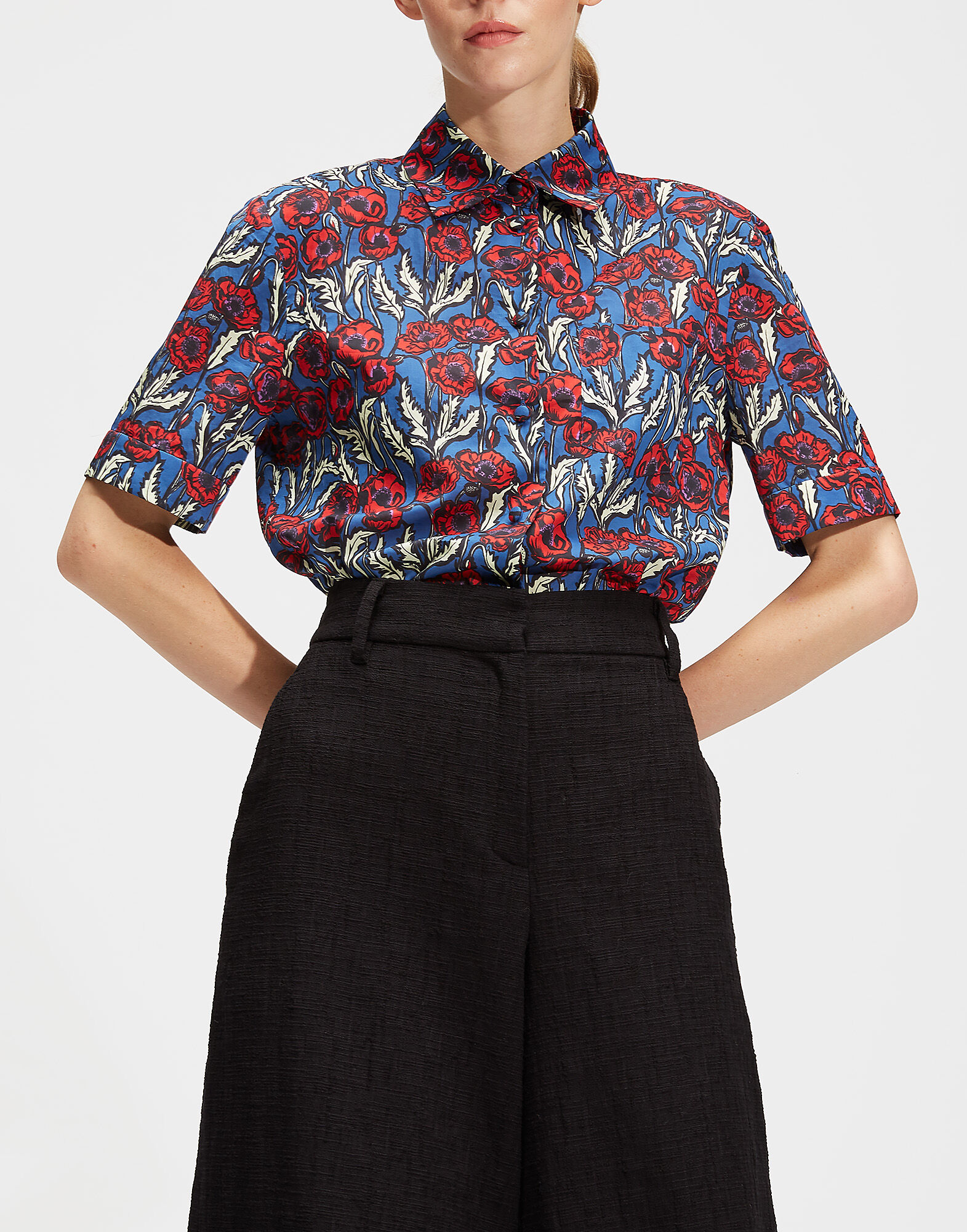 LaDoubleJ Clerk Shirt Blooms SHI0020COT003PFI0002