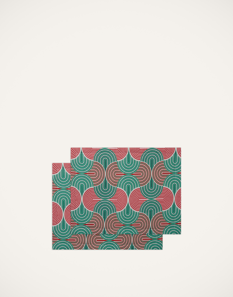 La DoubleJ Placemat Set Of 2 La DoubleJ Placemat Set Of 2 Slinky Verde TBM0001LIN001SLI0005