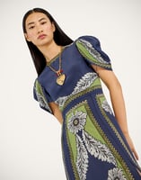 La DoubleJ Cherie Scarf Dress La DoubleJ Cherie Scarf Dress Bounty Placée Navy DRE0936CRE002BOU01BU06