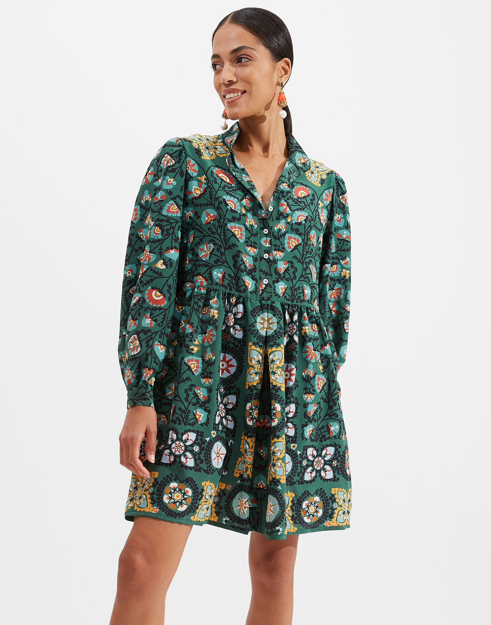 La DoubleJ Shorty Dress Suzany Plac&eacute;e DRE0293CRE002SUZ0004