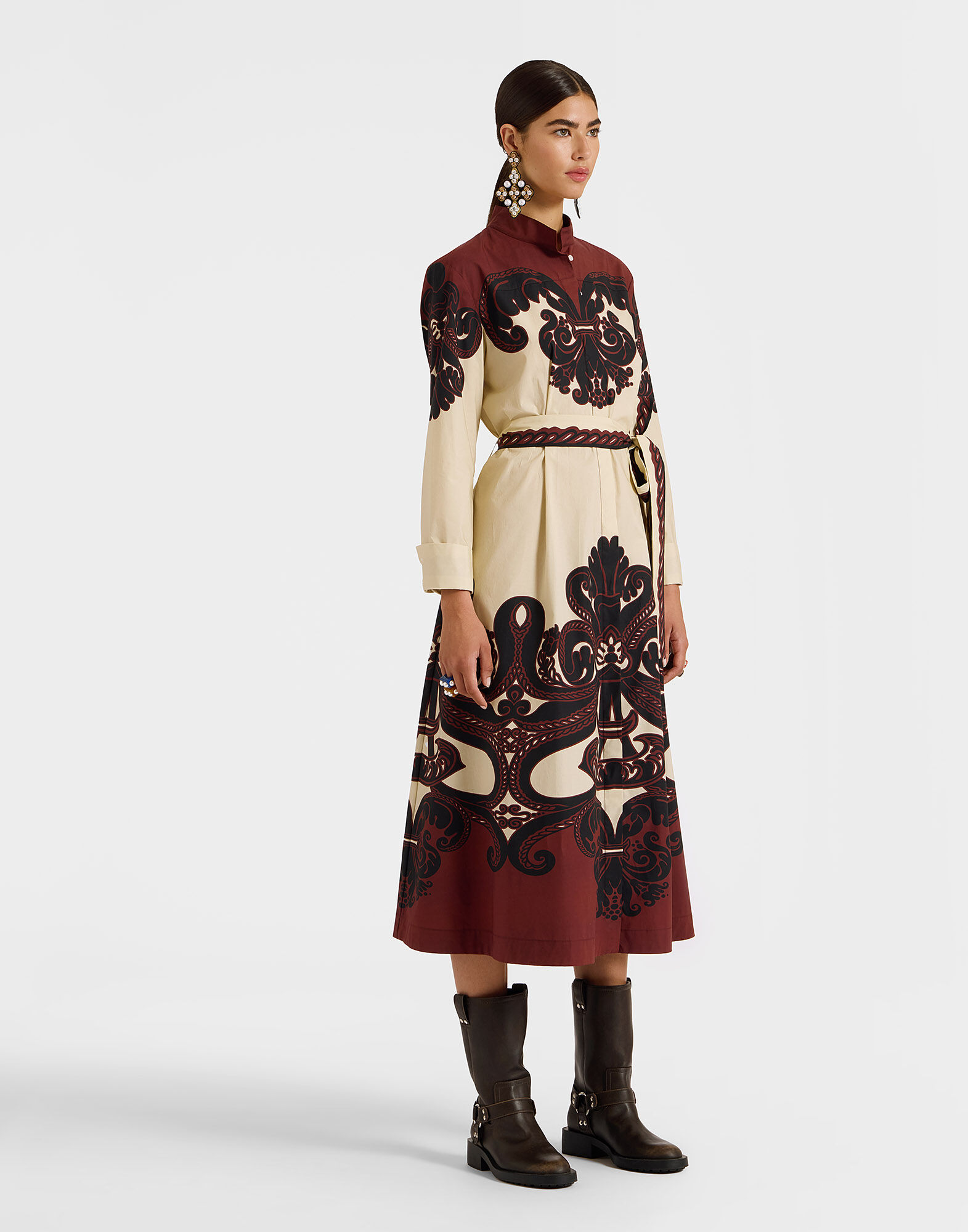 日本未入荷 Sundowner Dress in Corsini Placée Cream for Women | La DoubleJ ワンピース