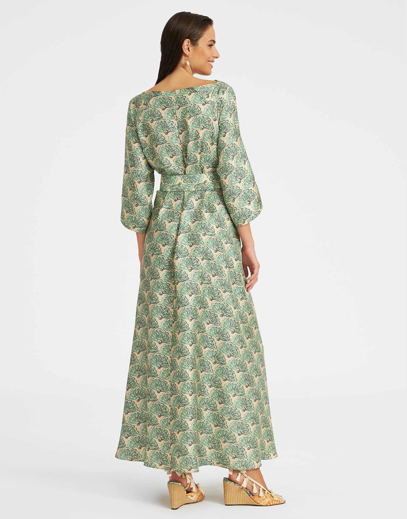 La DoubleJ Muumuu Dress Round Neck La DoubleJ Muumuu Dress Round Neck Fans Mint DRE0370SIL001FAN01GR11