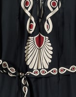 La DoubleJ Viviana Dress La DoubleJ Viviana Dress Medallion Placée Black DRE0716COT056MED01BL01