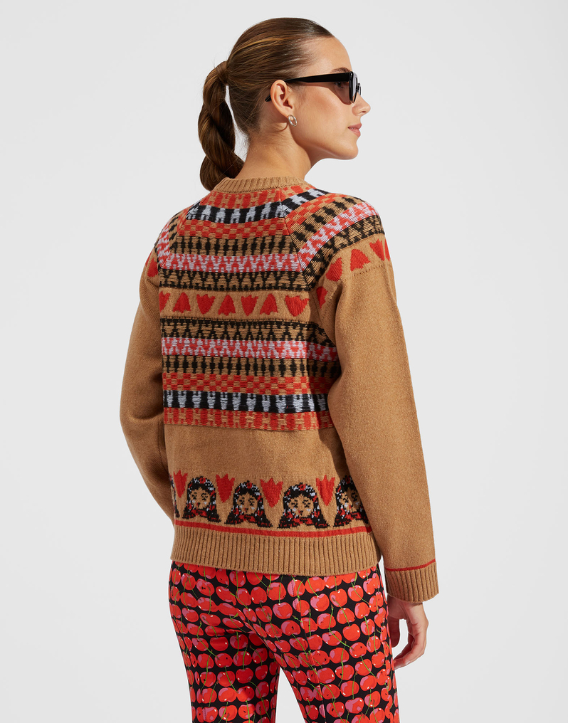 La DoubleJ Maiden Sweater La DoubleJ Maiden Sweater Camel PUL0092KNI059VAR0113