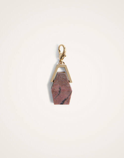La DoubleJ Portal Charm 24K Gold Plate & Rhodonite CHM0027BRA003RHO01YE05