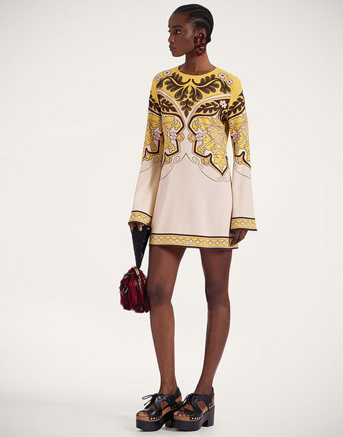 La DoubleJ Mini Supreme Swing Dress Spells Placée Yellow DRE0619VIS011SPE01YE02