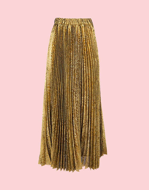 LaDoubleJ Soleil Skirt Lamé Oro SKI0016LUR001GOL0001