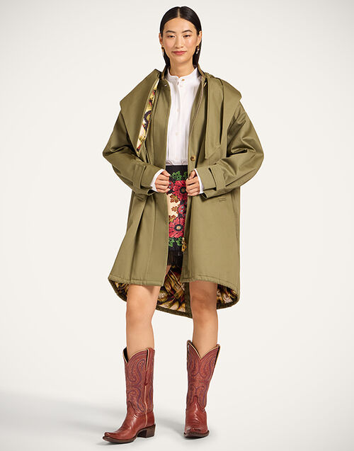 La DoubleJ Windsor Parka Solid Military Green JAC0160COT081SOLIDGR12