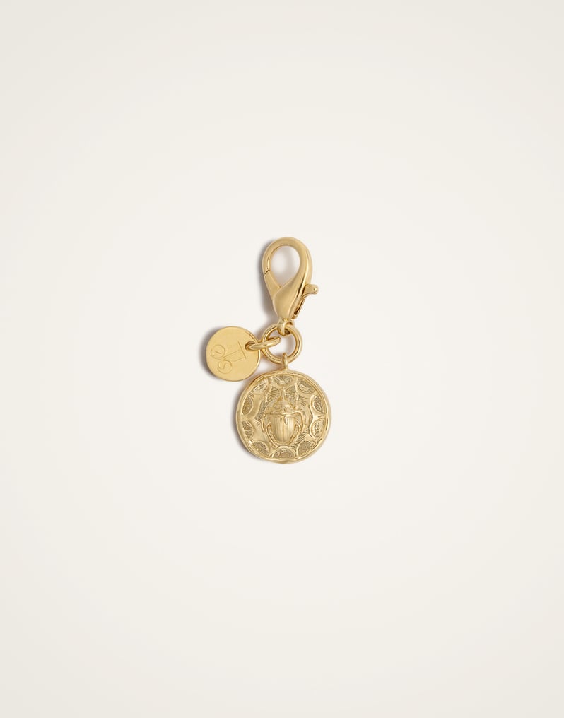 La DoubleJ Mini Scarab Charm La DoubleJ Mini Scarab Charm 24k Gold Plate CHM0012BRA003SOLIDYE05