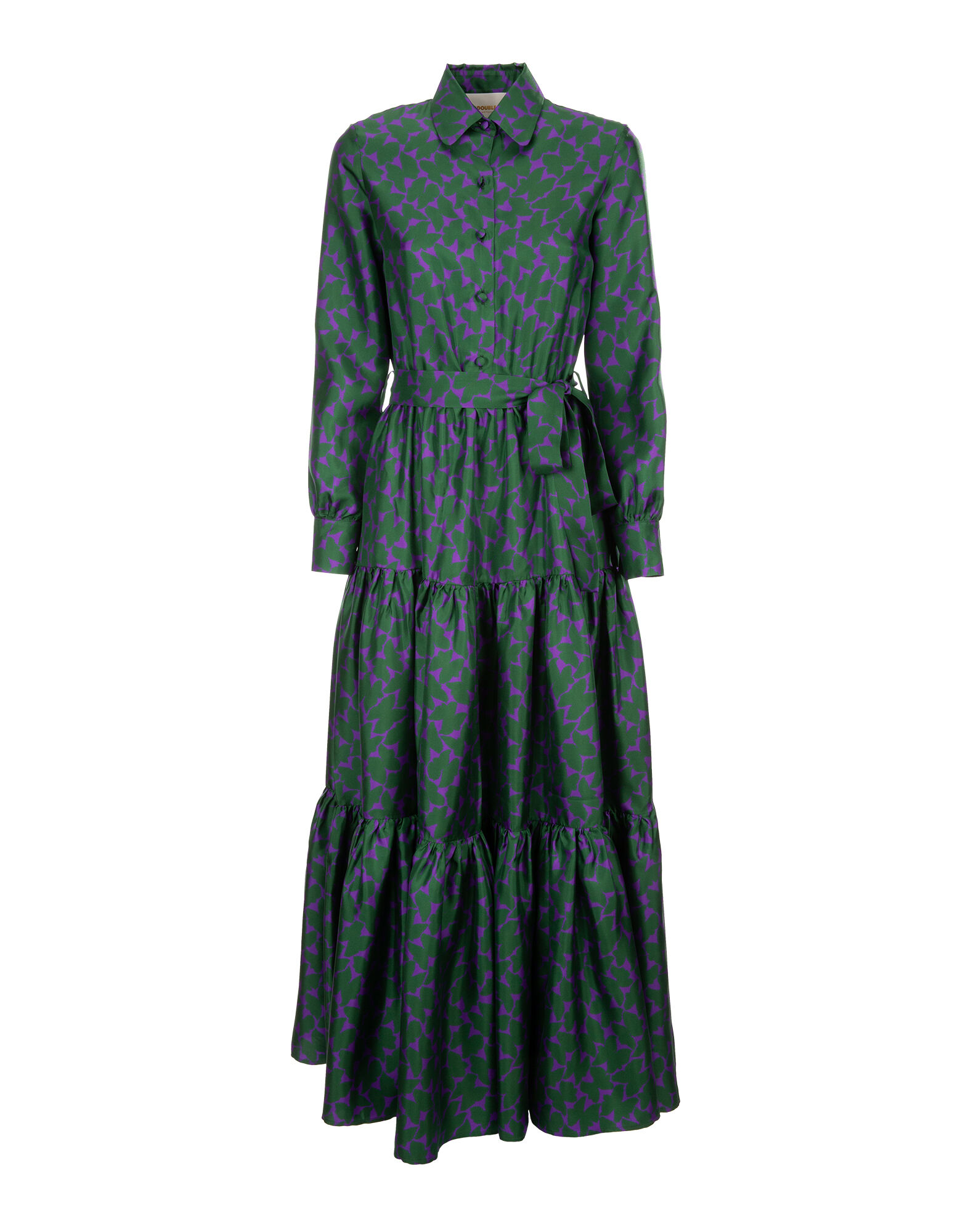 LaDoubleJ Bellini Dress Farfalline Verde DRE0016SIL001FAF0002