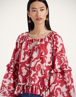 La DoubleJ Boho Blouse La DoubleJ Boho Blouse Mamma Red TOP0149COT003MAM01RE01