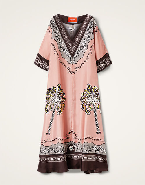 La DoubleJ Muumuu Dress Mirage Placée Pink DRE0225SIL006AGE01PI01