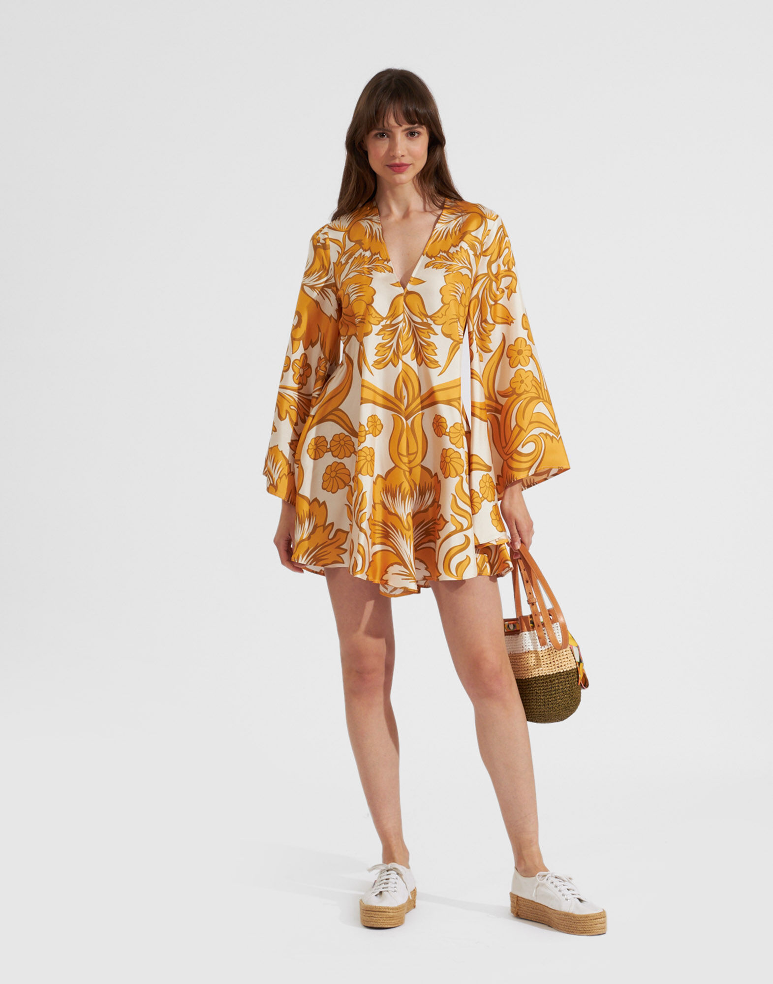 La DoubleJ Mini Magnifico Dress Va-Va Plac&eacute;e Gold DRE0561SIL001VAV01YE05