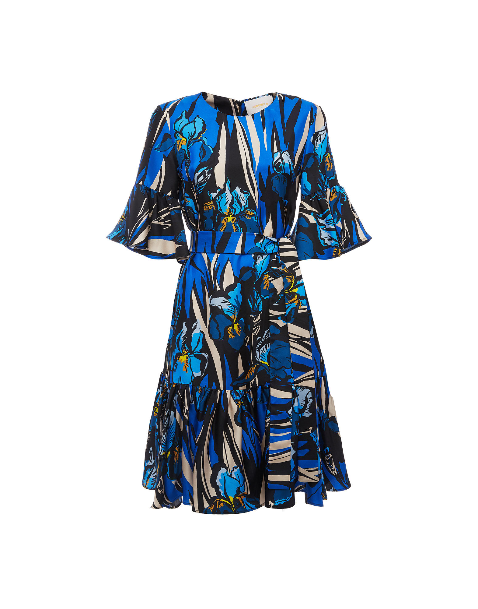 LaDoubleJ Short Curly Swing Dress Iris DRE0200SIL001IRI0001