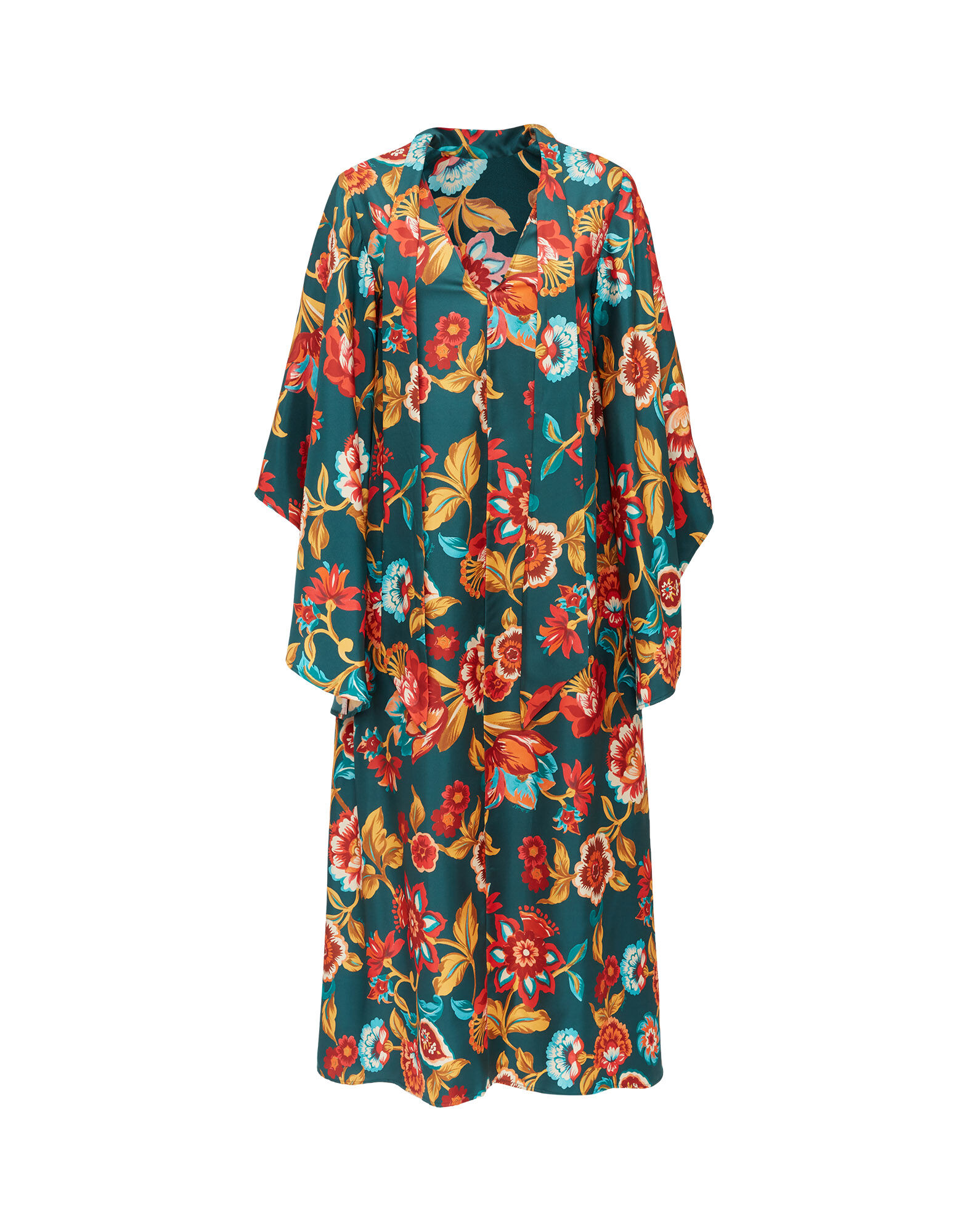 La DoubleJ Magnifico Midi Dress Hottie Emerald DRE0702SIL001HOT01GR04