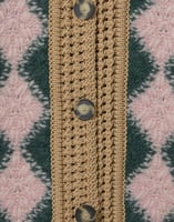 La DoubleJ Crochet Bowling Cardigan La DoubleJ Crochet Bowling Cardigan Multicolor Pink & Dark Green PUL0290KNI167VA400PI01