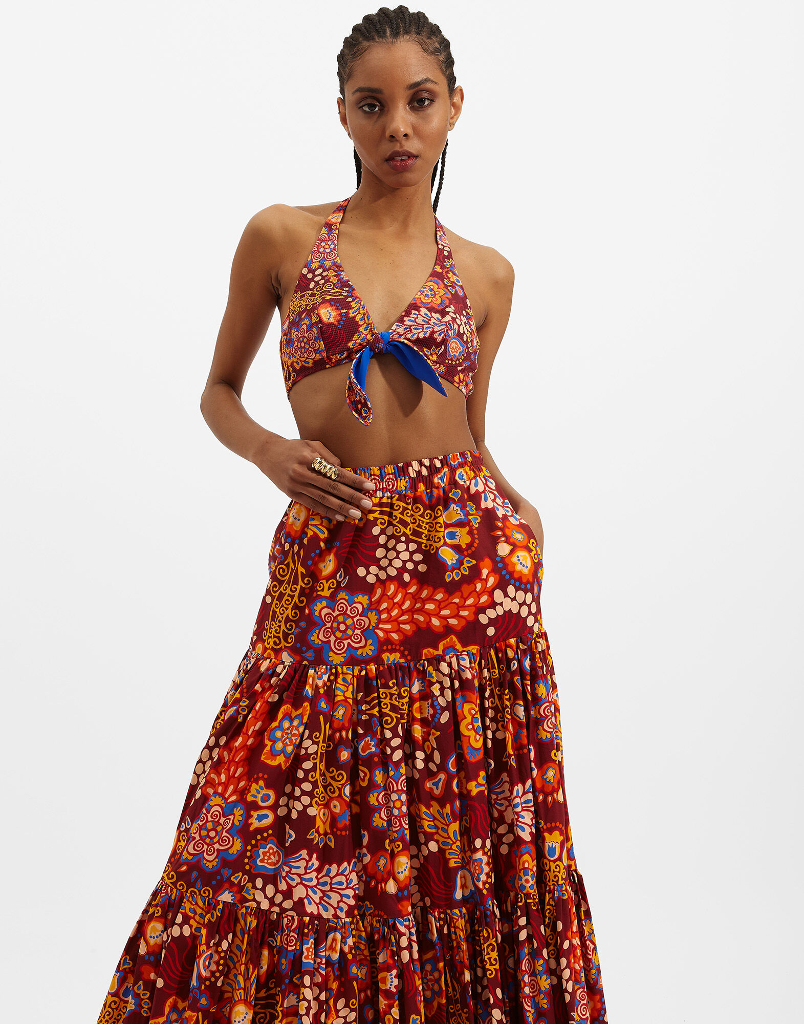 La DoubleJ Bow Bikini Top Taranta SWI0023LYC002TAR0002