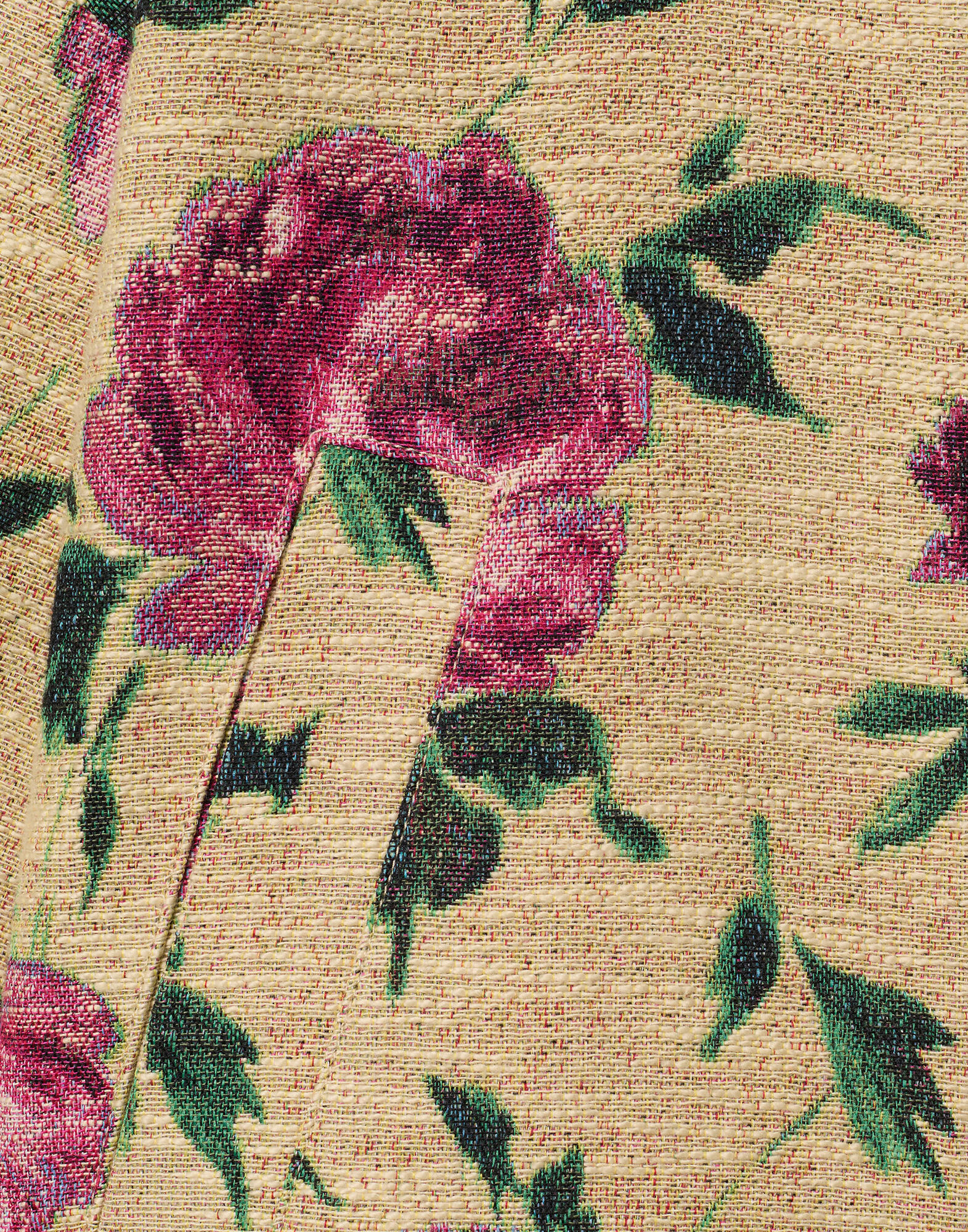 La DoubleJ Brooklyn Bomber Roses Light Beige JAC0128COT069ROS06BR01