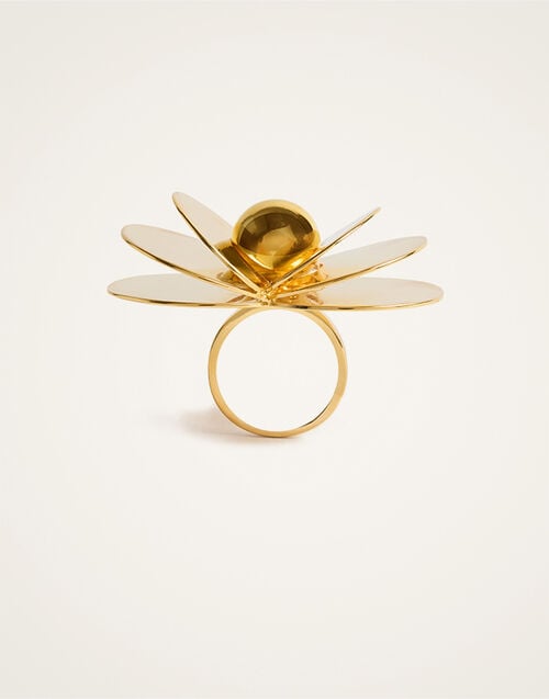 La DoubleJ Aura Ring La DoubleJ Aura Ring 24k Gold Plate RIN0008BRA003SOLIDYE05