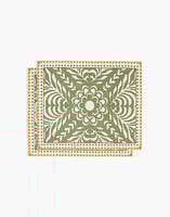 La DoubleJ Herringbone Placemats Set Of 2 La DoubleJ Herringbone Placemats Set Of 2 Tudor Light Green PMT0015COT040TDR02GR01