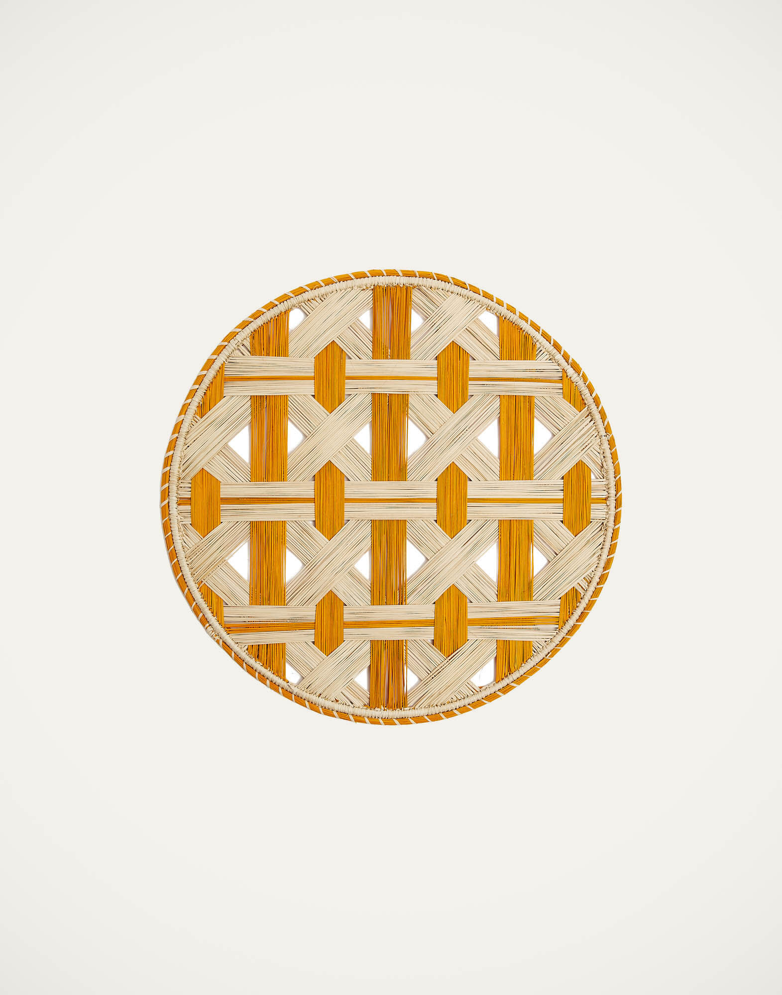 La DoubleJ Raffia Placemats Set Of 2 Napoli Saffron TBM0011RAF007NAP0006