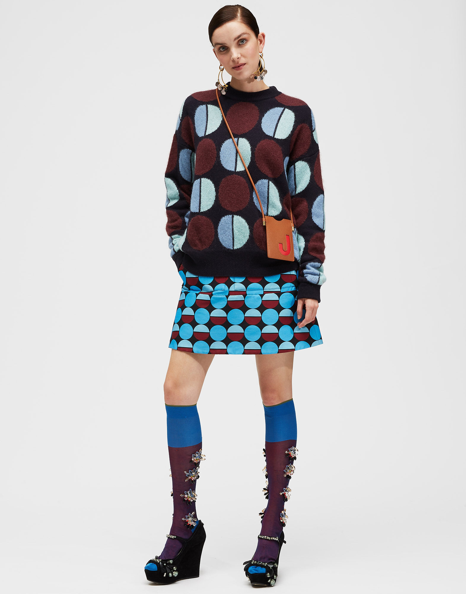 LaDoubleJ Engadina Sweater Sfere Blu PUL0042KNI031SFE0006